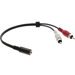Переходные кабели 3.5mm Audio на 2 RCA (Розетка - Вилка)