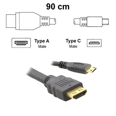 Кабель HDMI- Mini HDMI c Ethernet (v 1.4) C-HM/HM/A-C-3 Фото №2
